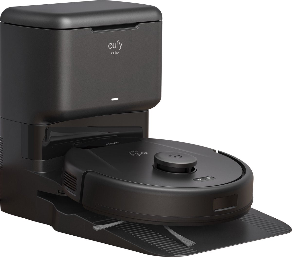 Eufy Clean L60 Hybrid SES Robotstofzuiger met dweilfunctie - Robot Vacuum - 5.000 Pa Zuigkracht, Met automatisch leegstation, Bestuurbaar via smartphone