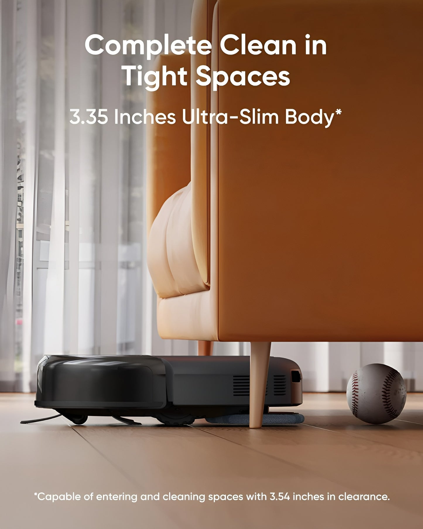 eufy Clean Omni C20 Robotstofzuiger met reinigingsstation - Robot Vacuum - 7.000 Pa Zuigkracht, Ronddraaiende Dweilpads, Met Objectdetectie, 8,5 cm Ultraplat Design, Zwart