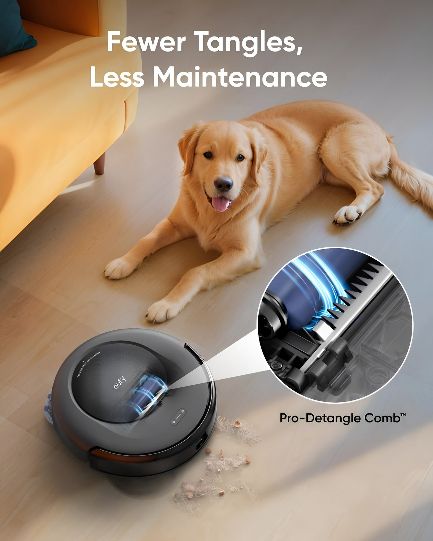 eufy Clean Omni C20 Robotstofzuiger met reinigingsstation - Robot Vacuum - 7.000 Pa Zuigkracht, Ronddraaiende Dweilpads, Met Objectdetectie, 8,5 cm Ultraplat Design, Zwart