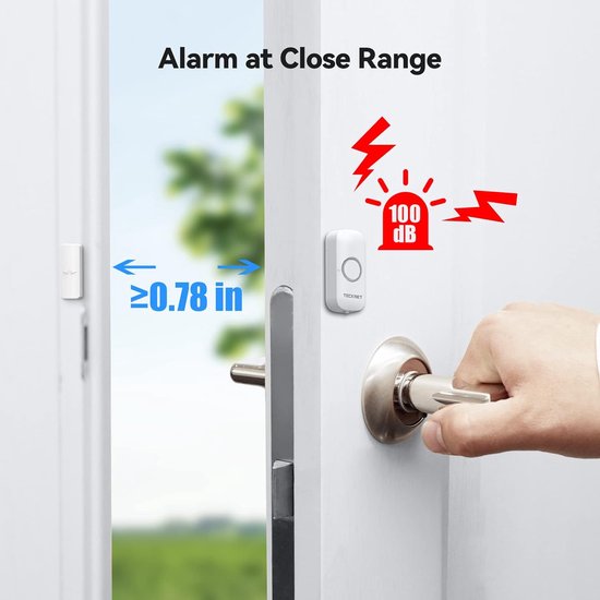 DeurAlarm - Deur Sensor - Raam en Deur Alarm - Huis beveiliging - Magnetisch alarm - 100dB - 3 stuks