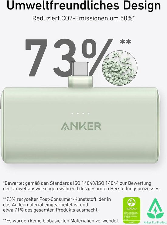 Anker-Nano Powerbank-5000 mAh powerbank 22,5 W pink