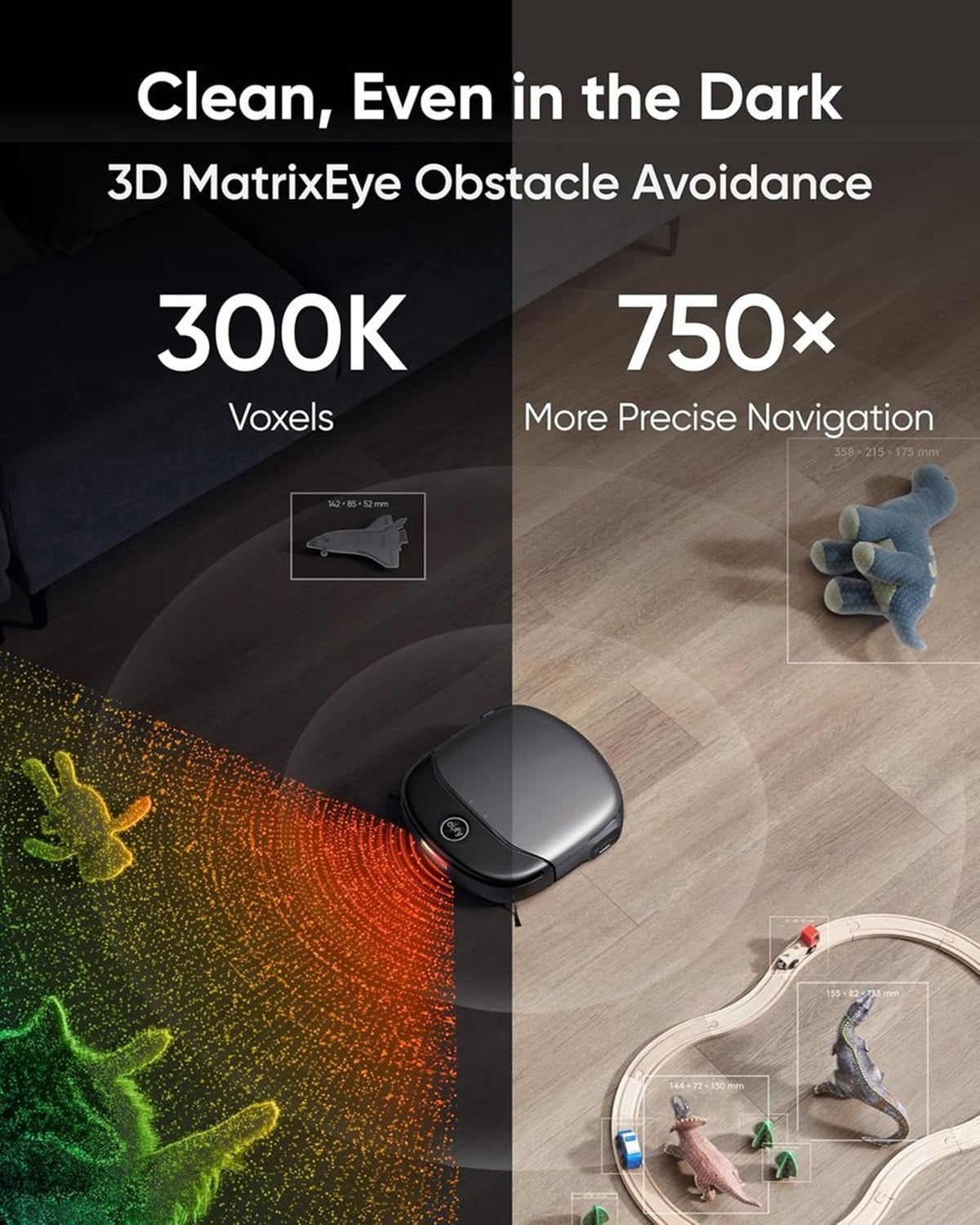 Eufy Clean S1 Pro Robotstofzuiger + Vervangingssets All-in-One Station met dweilfunctie - Robot Vacuum -- 8.000 Pa Zuigkracht, Slimme Obstakelvermijding, Multi-Level Mapping, Automatische dweilterugtrekking, Perfect voor dierenharen