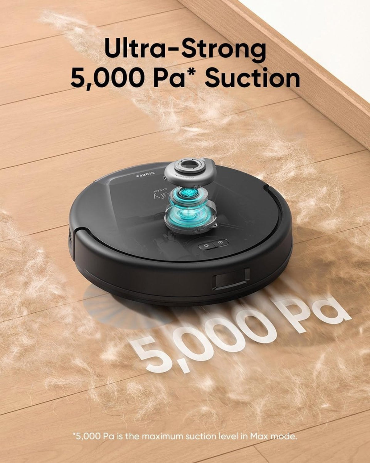 Eufy Clean L60 Hybrid SES Robotstofzuiger met dweilfunctie en Vervangingssets - Robot Vacuum - 5.000 Pa Zuigkracht, Met automatisch leegstation, Bestuurbaar via smartphone