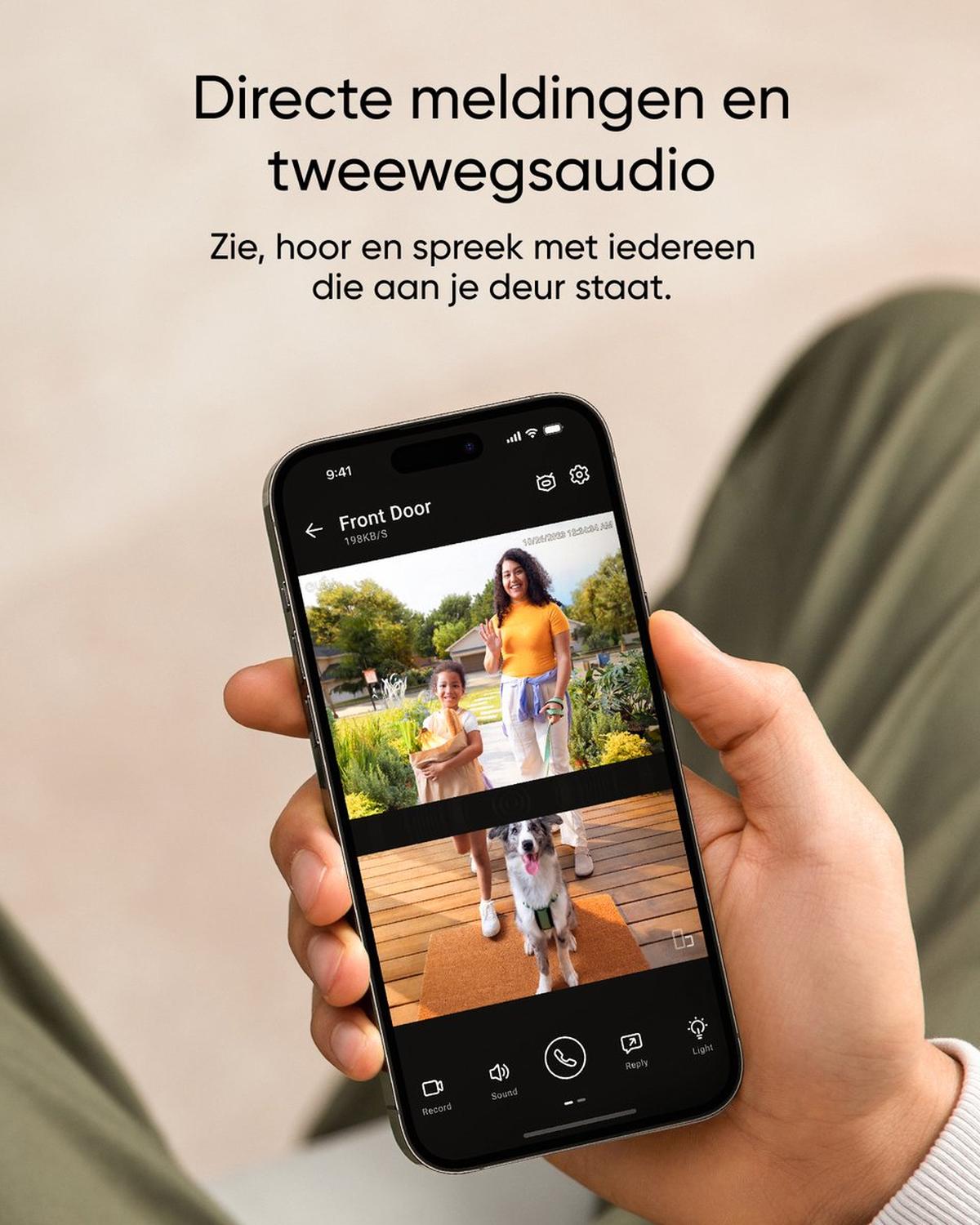 Eufy Security E340 Video Deurbel met Chime – Video Doorbell - Dual-Cam technologie, 2K Full HD-resolutie, kleur nachtzicht, AI-pakketdetectie, draadloze installatie, compatibel met Alexa en Google Assistant