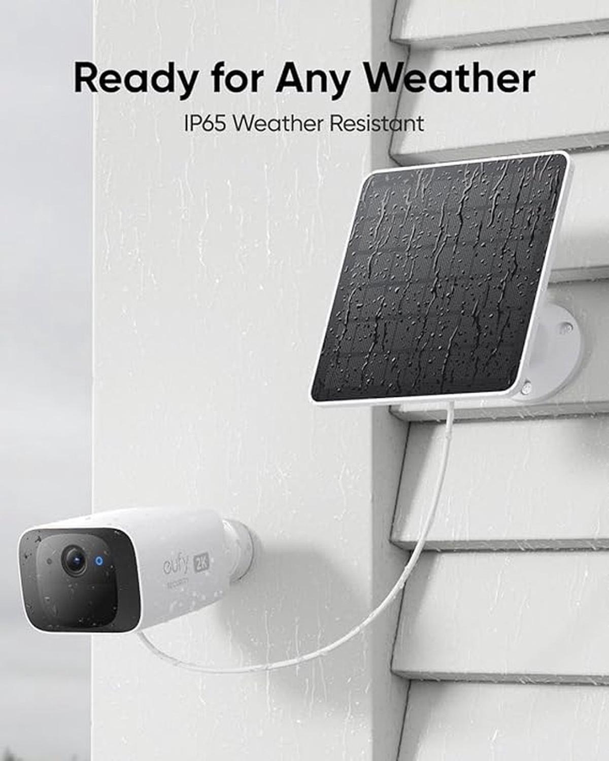 Eufy Security zonnepaneel 2-pack - Geschikt voor alle eufyCams - 3W - Bundelvoordeel