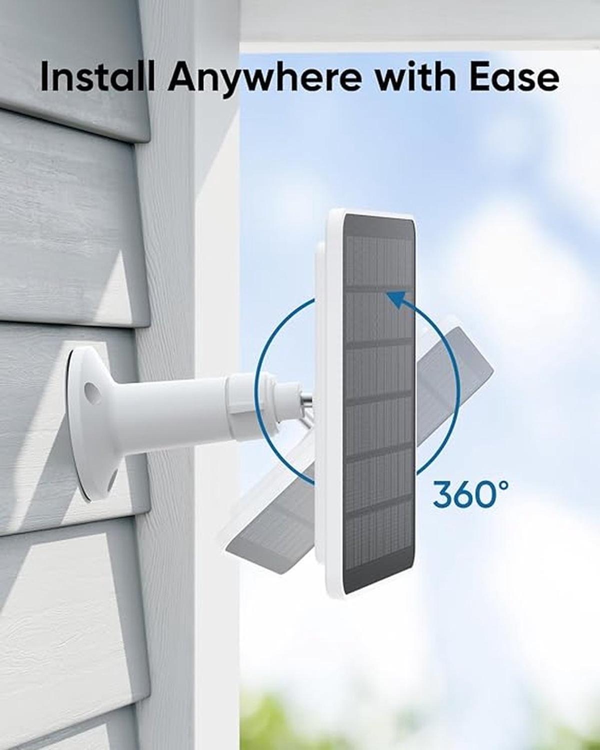 Eufy Security zonnepaneel 2-pack - Geschikt voor alle eufyCams - 3W - Bundelvoordeel