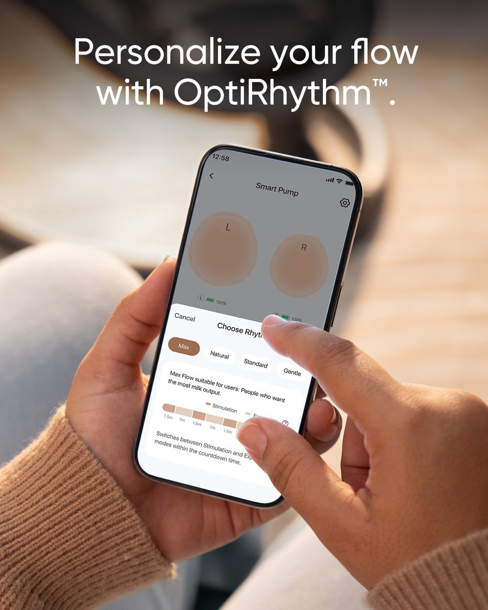 eufy Baby S1 Pro Draagbare Borstkolf – Breast Pump – Verwarmingstechnologie voor Meer Comfort – Draagbare Oplaadhouder – App-bediening – Gepersonaliseerd Slim Ritme