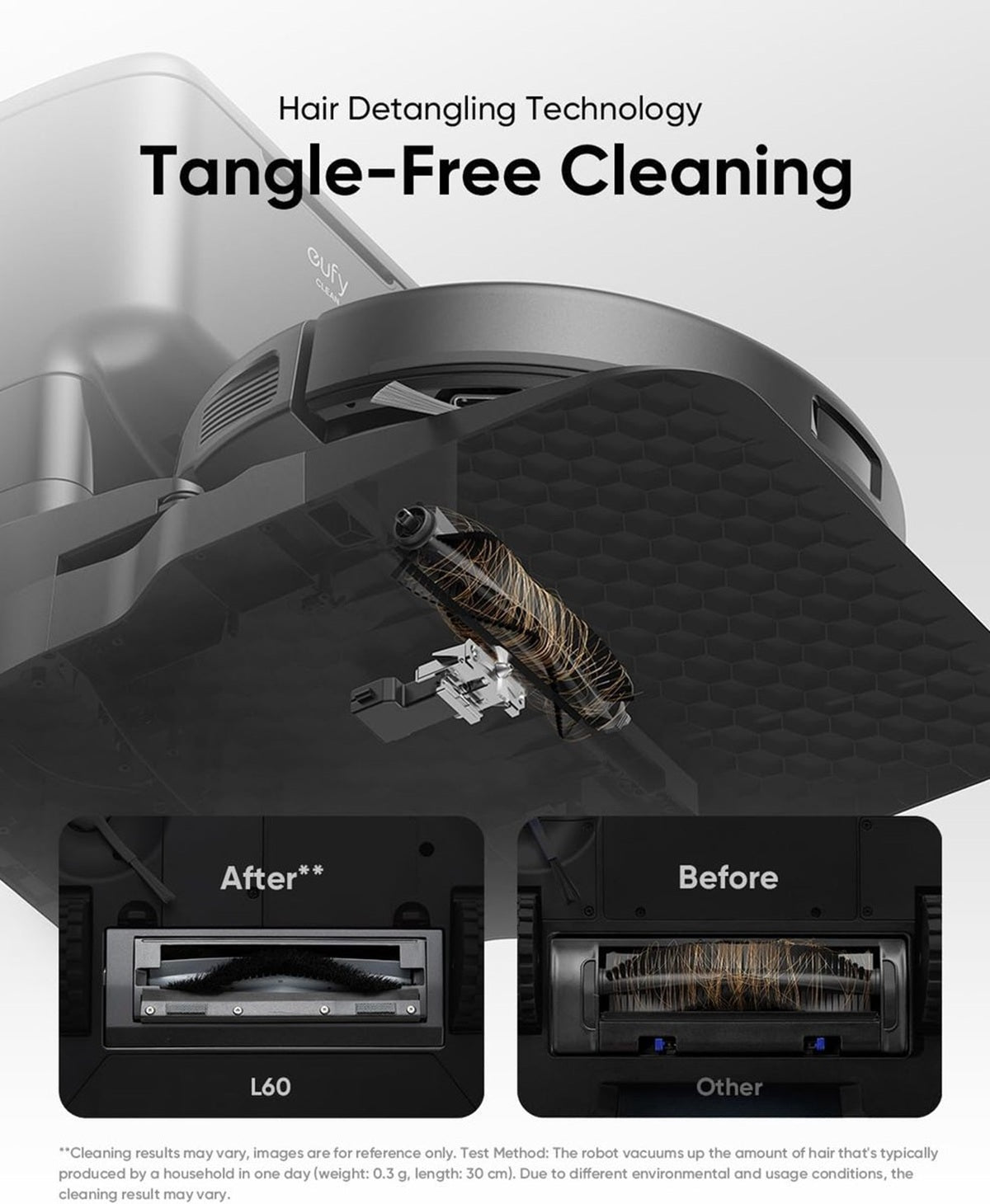 Eufy Clean L60 Robot Vacuum Cleaner met Self-Empty Station en Vervangingssets , Ultra Strong 5,000Pa Suction, iPath Laser Navigation, For Deep Floor Cleaning, Ideal for Hair, Hard Floors