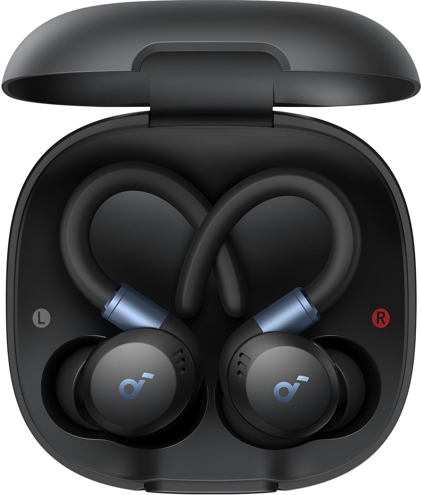 soundcore by Anker Sport X20 Draadloze Oordopjes Zwart - Earbuds - Active Noise Cancelling, Multipoint Connection, 48 uur accuduur, Bluetooth 5.3, IP68 waterbestendig, verstelbare oorhaken