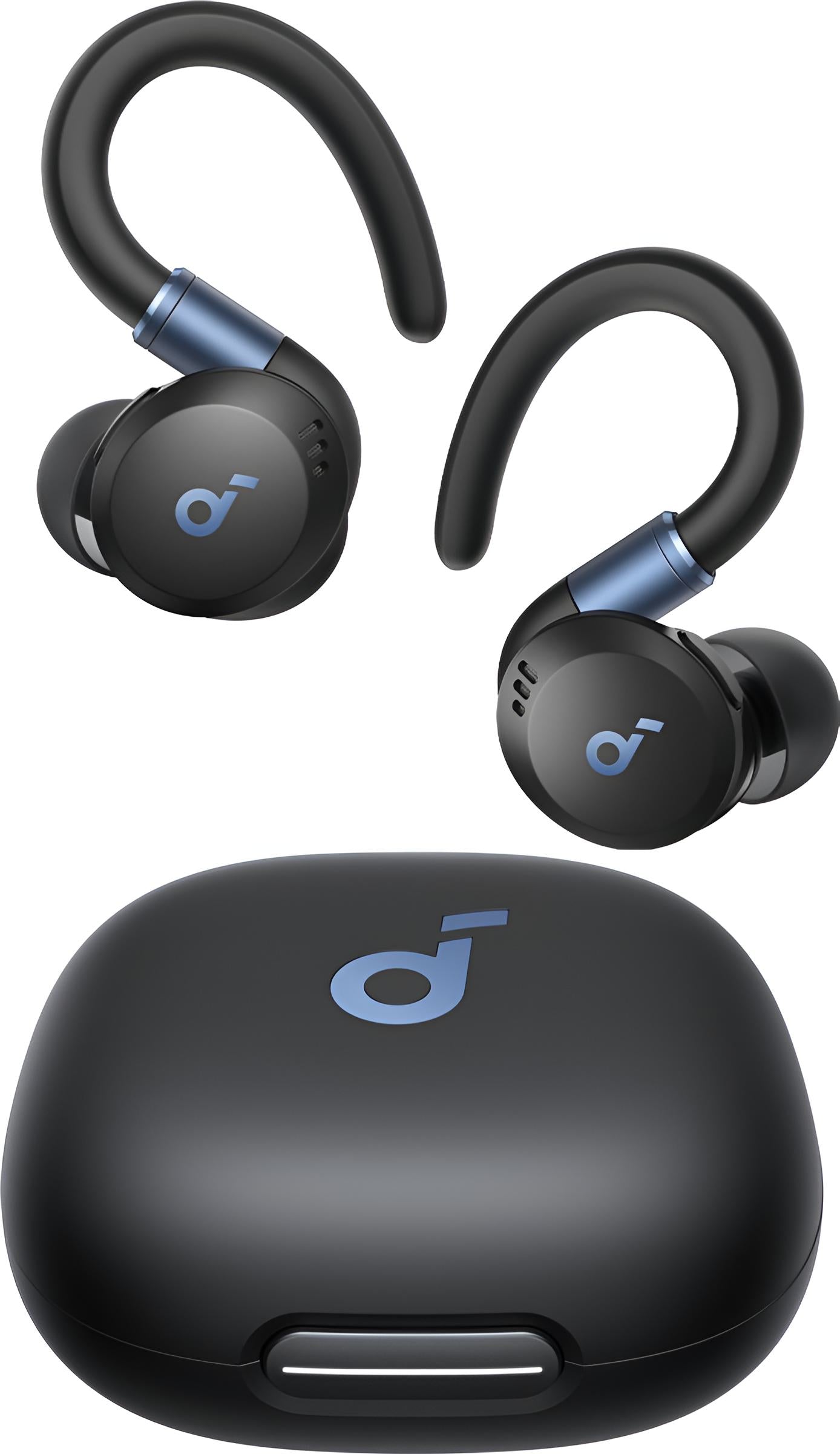soundcore by Anker Sport X20 Draadloze Oordopjes Zwart - Earbuds - Active Noise Cancelling, Multipoint Connection, 48 uur accuduur, Bluetooth 5.3, IP68 waterbestendig, verstelbare oorhaken