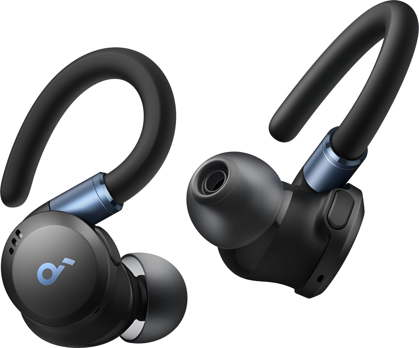 soundcore by Anker Sport X20 Draadloze Oordopjes Zwart - Earbuds - Active Noise Cancelling, Multipoint Connection, 48 uur accuduur, Bluetooth 5.3, IP68 waterbestendig, verstelbare oorhaken