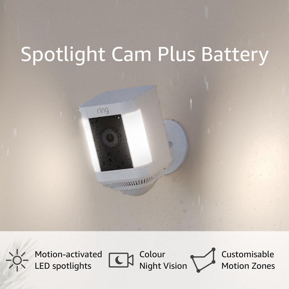 Ring Spotlight Cam Plus - Batterij- Beveiligingscamera - Zwart