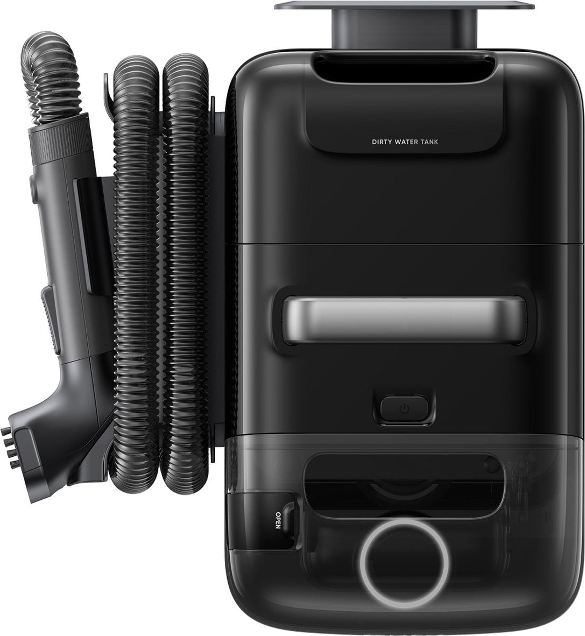 eufy Robotstofzuiger Omni E28, draagbare dieptereiniger, HydroJet systeem, 20.000 Pa zuigkracht, DuoSpiral ontklittende borstels, CornerRover arm, alles-in-één station
