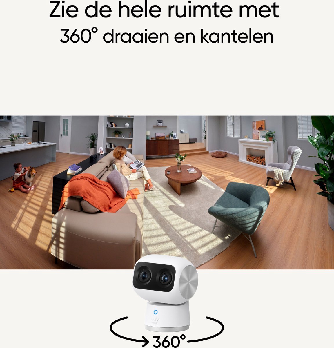 eufy Security Indoor 4K-UHD-resolutieCam S350+Buiten SoloCam C210