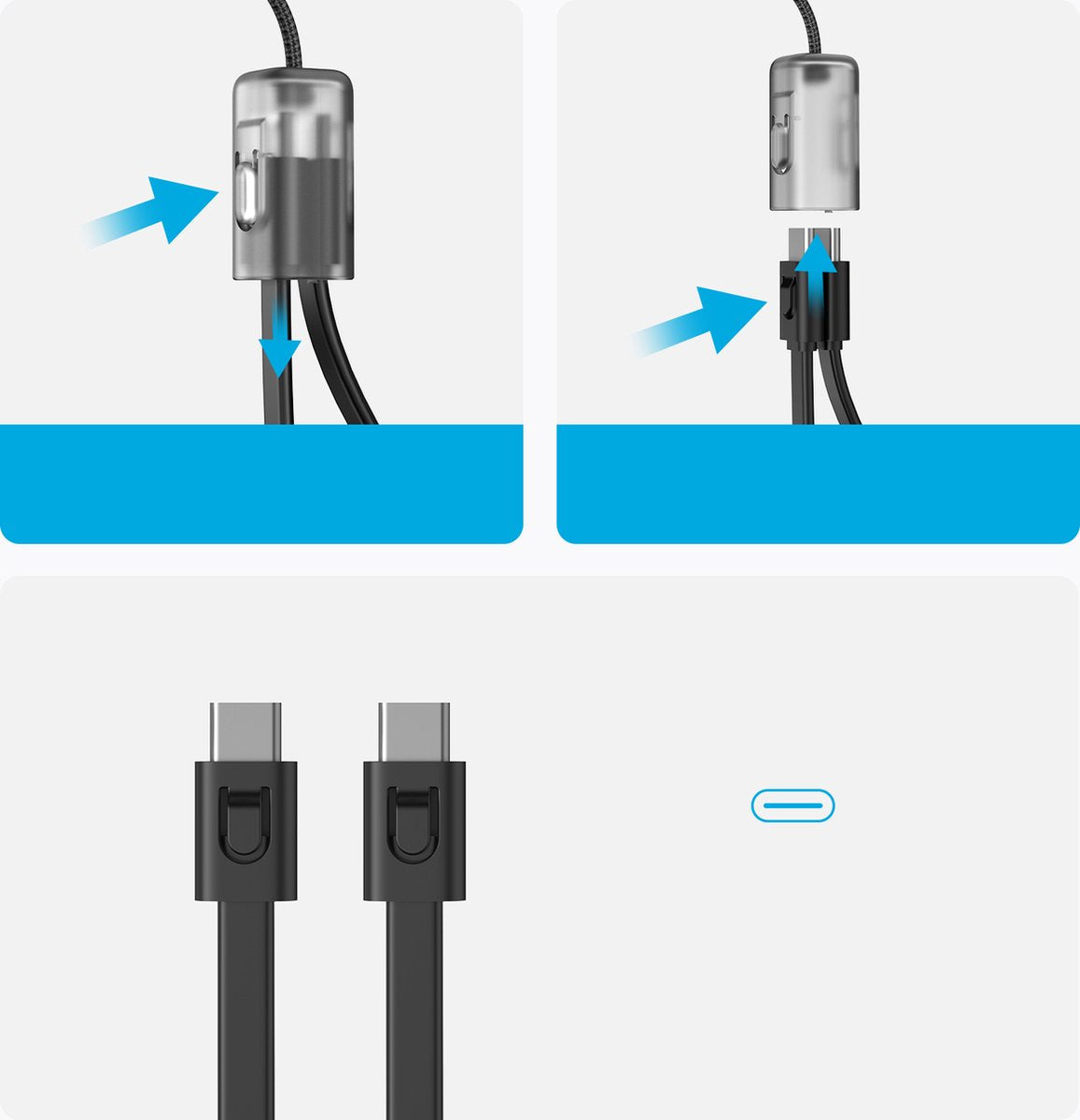 Anker draagbare oplader - 20.000mAh-powerbank met geïntegreerde USB-C-kabel die met 30 W kan opladen - voor iPhone 14-serie, MacBook, Galaxy, iPad, AirPods en meer