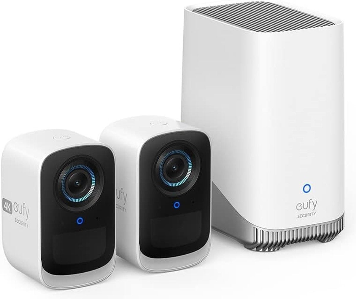 eufy Security eufyCam 3C HQ 4K met Homebase 3 - 2 beveiligingscamera/ IP camera - 180 dagen batterij - Voor binnen & buiten