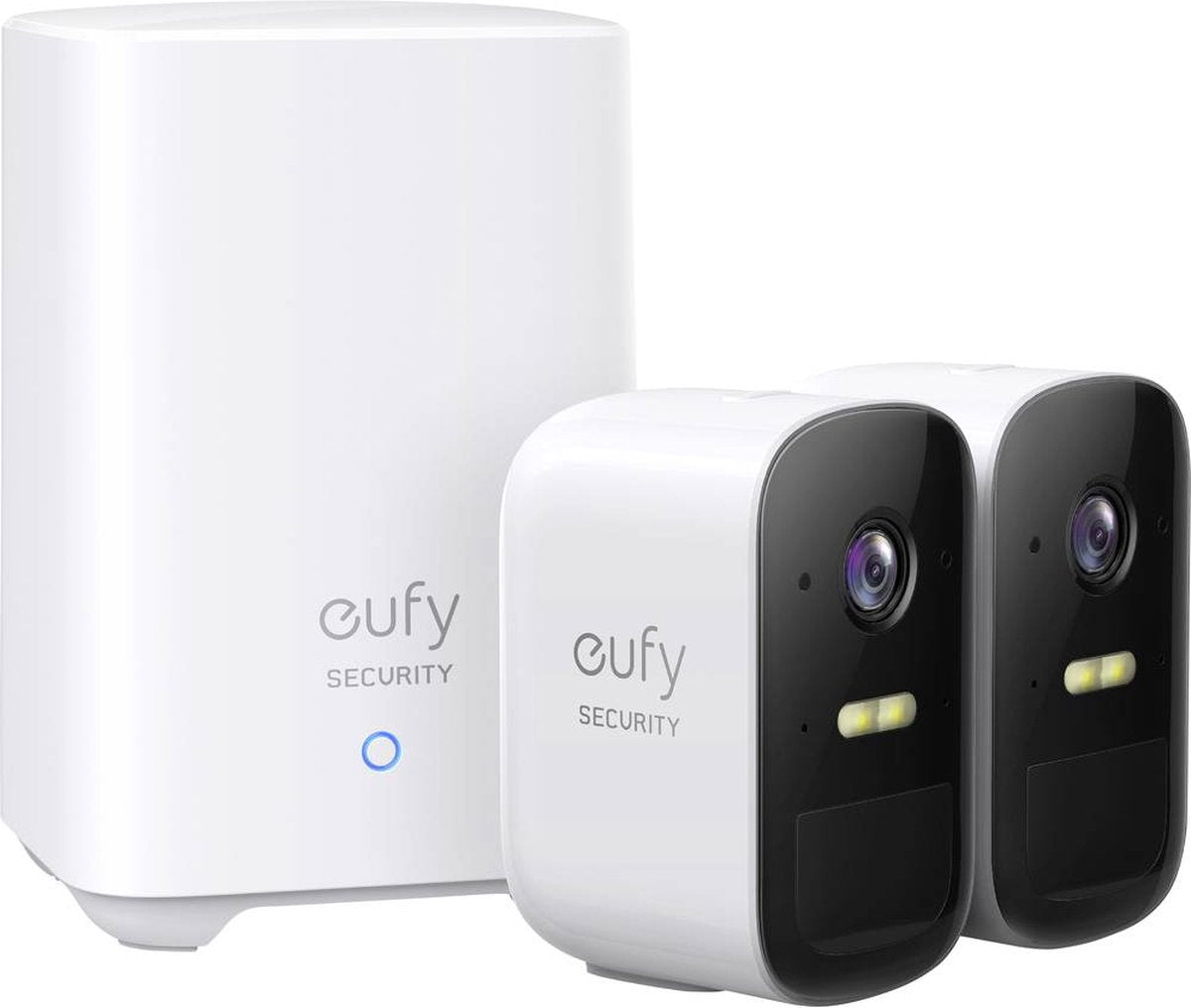 Eufy Cam 2C Draadloze Beveiligingsset - Inclusief Homebase2 en 2 Camera's - Wit