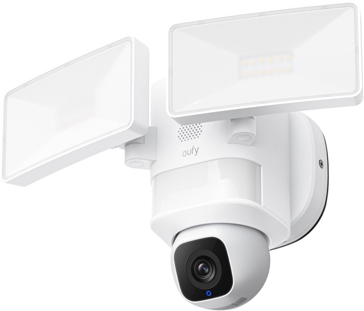 eufy Security E30 Floodlight Camera – 360° Pan & Tilt – 2K Video – AI Detectie en Tracering – 2000 Lumen – Aangepaste Stem- en Lichtwaarschuwingen – 24/7 Opname – Geen Maandelijkse Kosten – Wit