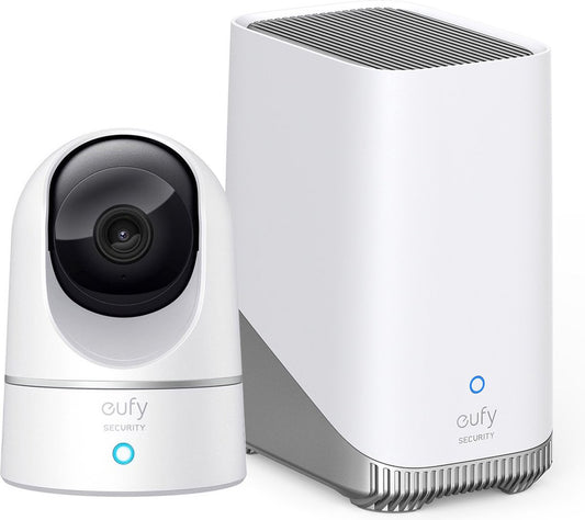 Eufy Pan & Tilt 2K Indoor Beveiligingscamera + HomeBase 3 - Centraal Beveiligingsmanagement - 16TB Opslag - Werkt met alle Eufy apparaten