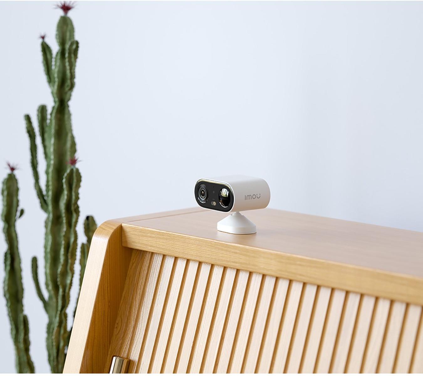 Imou Cell Go Full Color - Beveiligingscamera - 2K Draadloos Bewakingscamera Voor Buiten - 5000 mAH Accu - Eenvoudige Installatie - AI-Persoonsdetectie - Met Opslag - Smart Full Color Night Vision - IP65 Weerbestendig - Compatibel Met Zonnepaneel