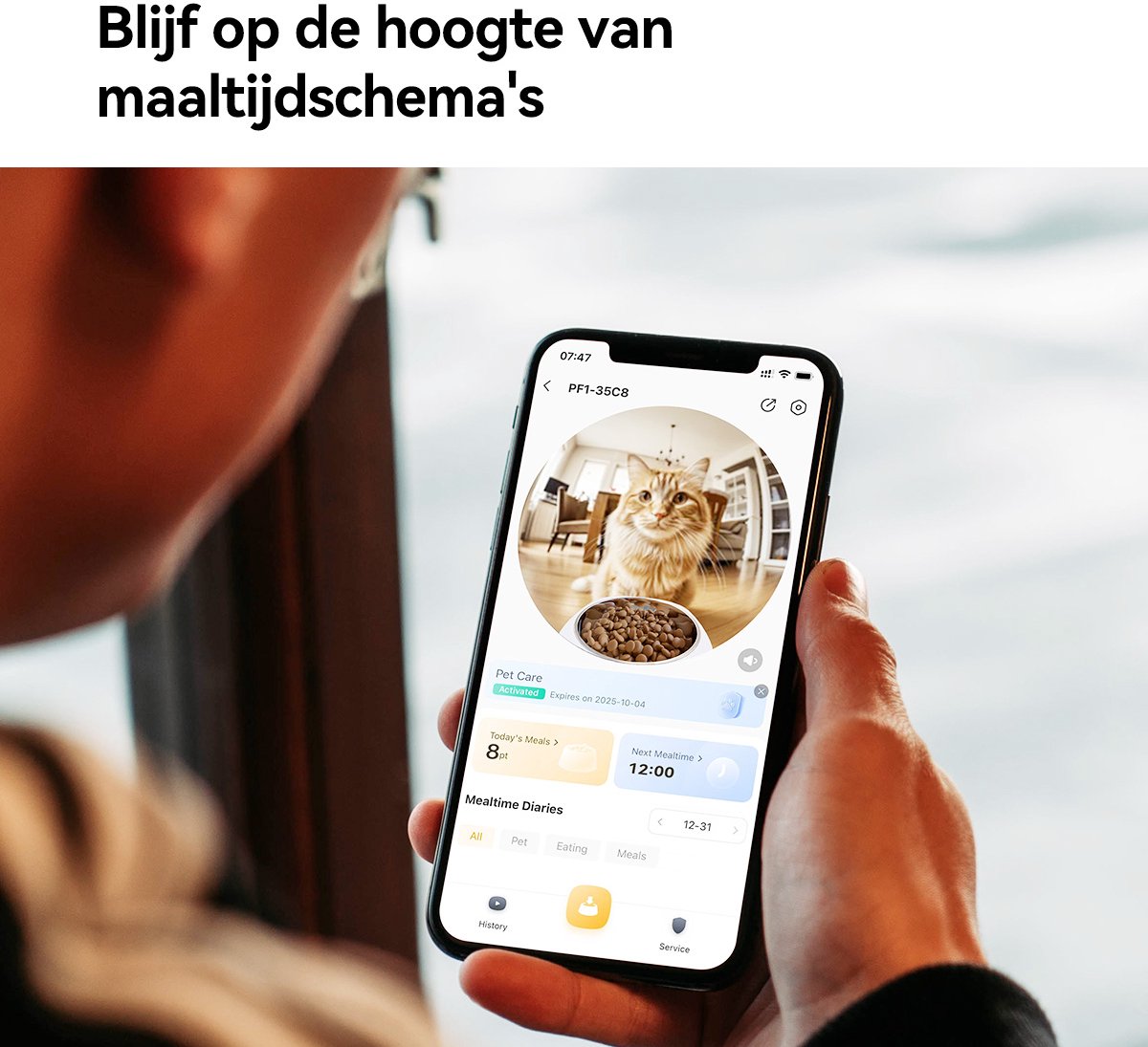 IMOU NEW 2025 Slimme AI Huisdiervoeder met Camera – 4L AI Pet Feeder - Automatische Voerbak voor Kat & Hond – Met App-bediening