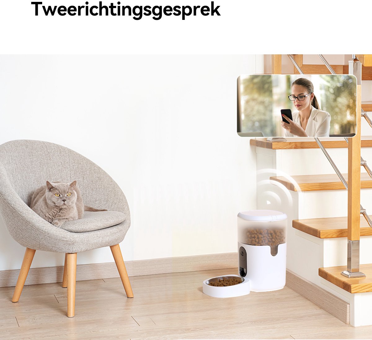 IMOU NEW 2025 Slimme AI Huisdiervoeder met Camera – 4L AI Pet Feeder - Automatische Voerbak voor Kat & Hond – Met App-bediening