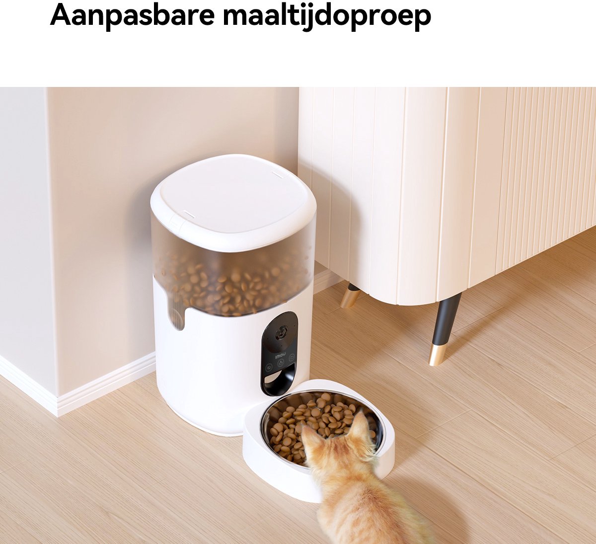 IMOU NEW 2025 Slimme AI Huisdiervoeder met Camera – 4L AI Pet Feeder - Automatische Voerbak voor Kat & Hond – Met App-bediening