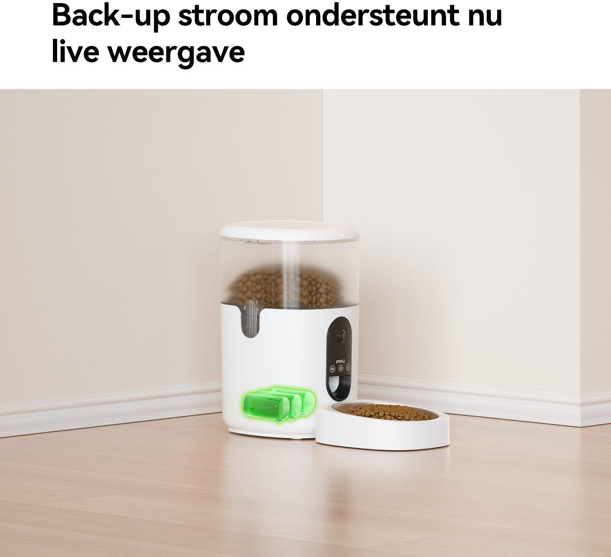 IMOU NEW 2025 Slimme AI Huisdiervoeder met Camera – 4L AI Pet Feeder - Automatische Voerbak voor Kat & Hond – Met App-bediening