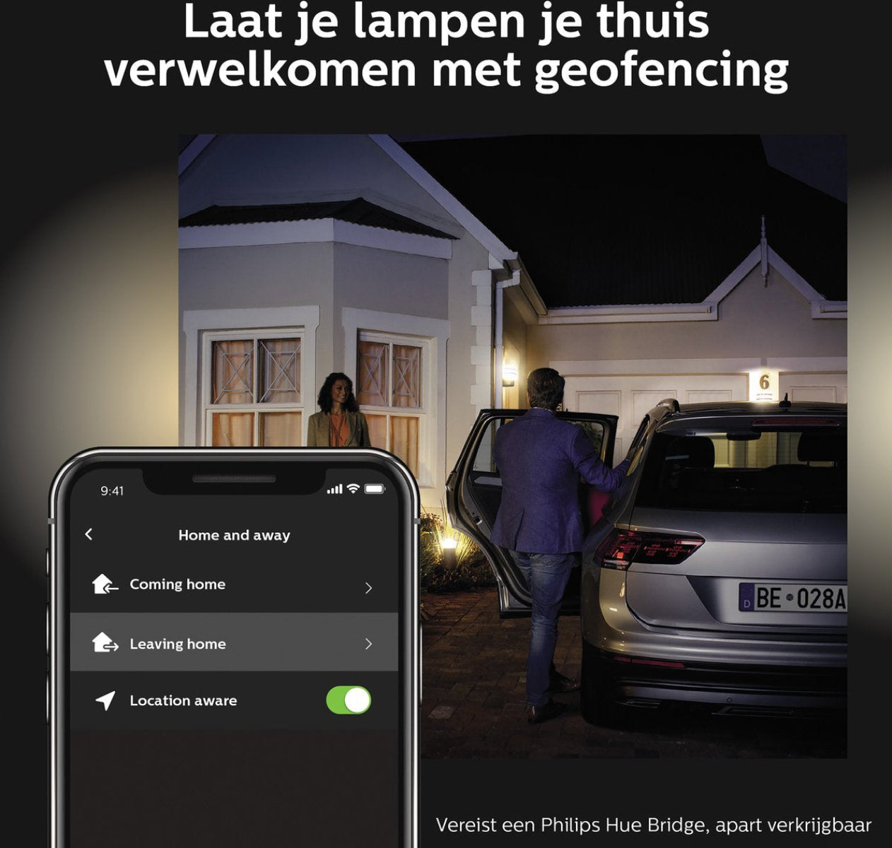 Philips Hue Nyro muurlamp - wit en gekleurd licht - zwart