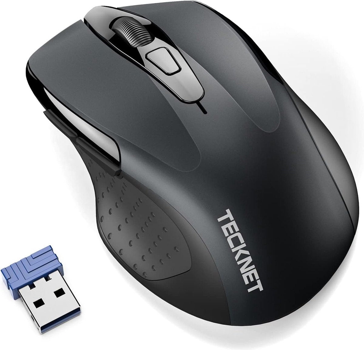 TeckNet Pro 2.4G Draadloze Muis, M3 | 2600DPI | Grijs