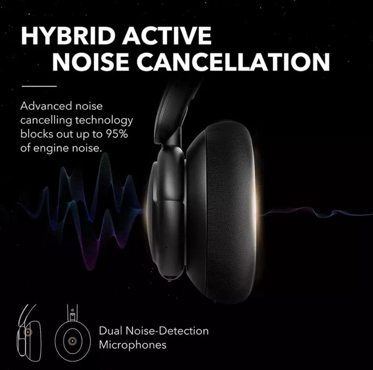 Anker Soundcore Life Q30 - Draadloze over-ear koptelefoon met Noise Cancelling - Roze