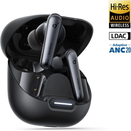 soundcore Liberty 4 NC - Wireless Noise Cancelling Earbuds (Black) - 98.5% Noise Reduction - draadloze oordopjes -Adaptive Noise Cancelling to Ears and Environment - Hi-Res Sound - 50H Battery