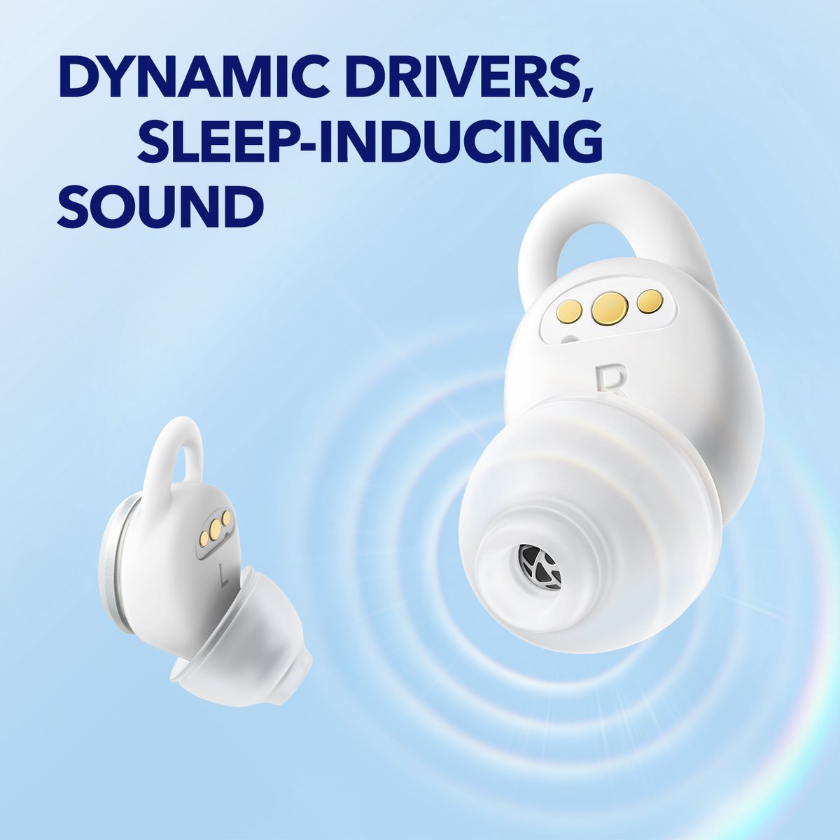 Soundcore by Anker Sleep A10 - Bluetooth Sleep Earbuds - Noise Blocking Earbuds for Sleep - Comfortable Fit - Bluetooth 5.2 - App - For Unlimited Sleep Sounds - Sleep Monitor