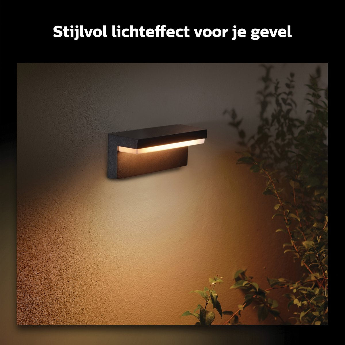 Philips Hue Nyro muurlamp - wit en gekleurd licht - zwart