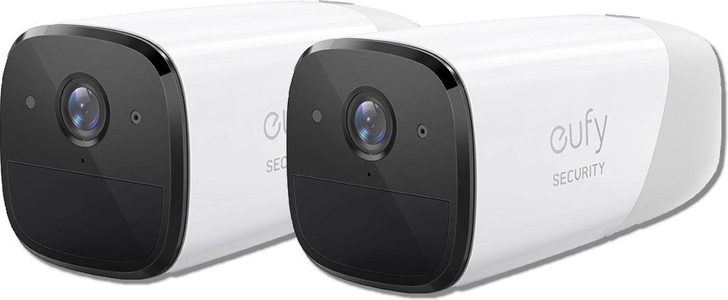Eufy Cam 2 Pro 2K Draadloze Beveiligingscamera - Uitbreiding - Wit (2-pack)
