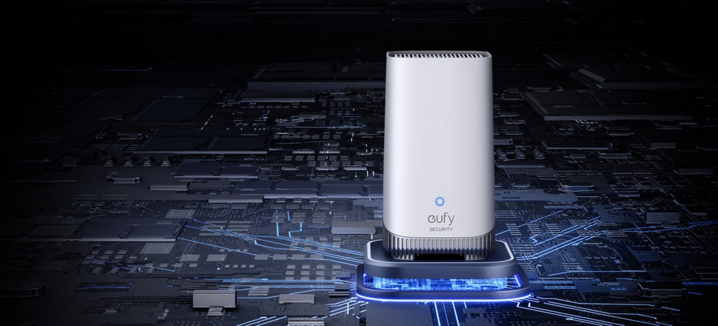 Eufy Security E340 Video Deurbel met Chime – Zwart met Wit Chime + eufy Security S340 Solocamera – Wit + eufy Security HomeBase 3 S380 basissysteem – Homebase - Wit