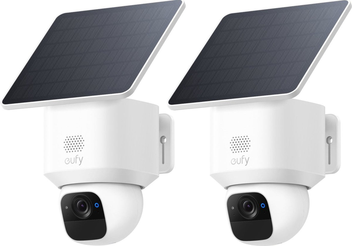 eufy Security Solo Camera E30 2 stuks – SoloCam - 2K HD-resolutie – 360° Pan & 70° Tilt – AI Auto Lock en Tracking – Zonne-energie met SolarPlus™ Technologie – Geen Abonnementskosten – Draadloze Beveiligingscamera