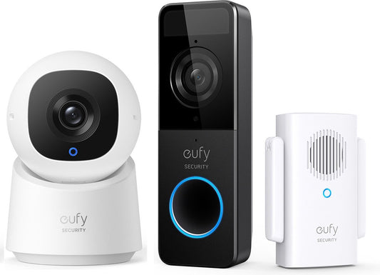 Eufy Security - Indoor Cam C220 + Eufy C210 deurbel - Voordeelbundel