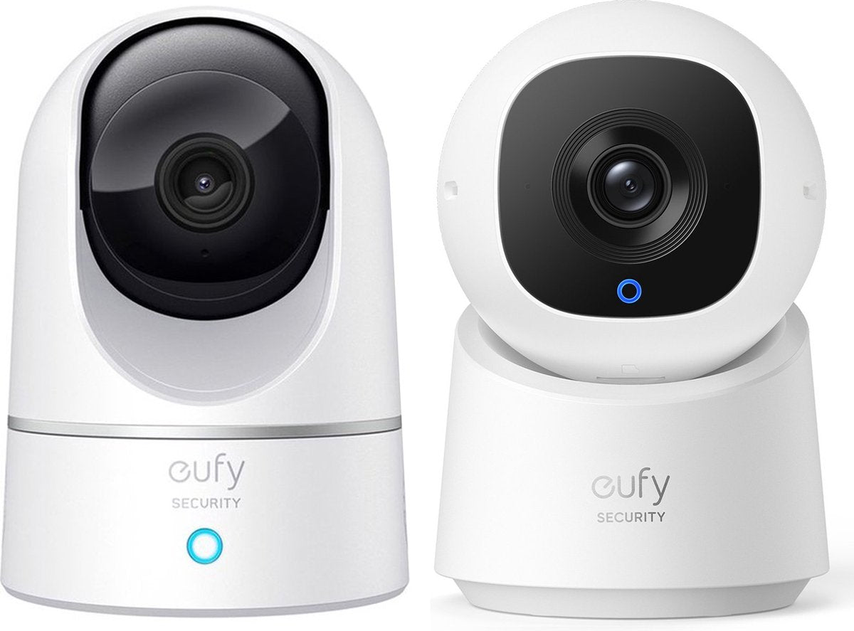 Eufy Pan & Tilt 2K Indoor + C220 met 2K resolutie en 360° PTZ Beveiligingscamera voor binnen