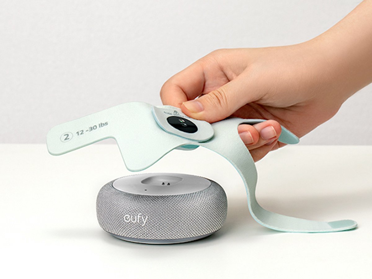 eufy Baby S340 - Smart Sock Babyfoon - 2.4 GHz Wi-Fi - Houd slaappatronen, dutjes, hartslag en bloedzuurstof bij - Voor kinderen van 0 tot 18 maanden.