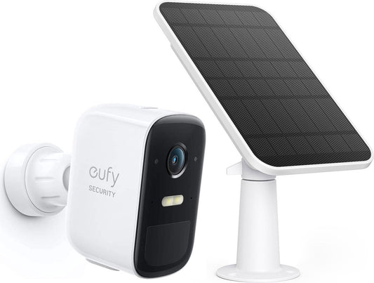 Eufycam 2C Pro add-on camera + Eufy Zonnepaneel - LET OP werkt NIET zonder Homebase - Voordeelbundel