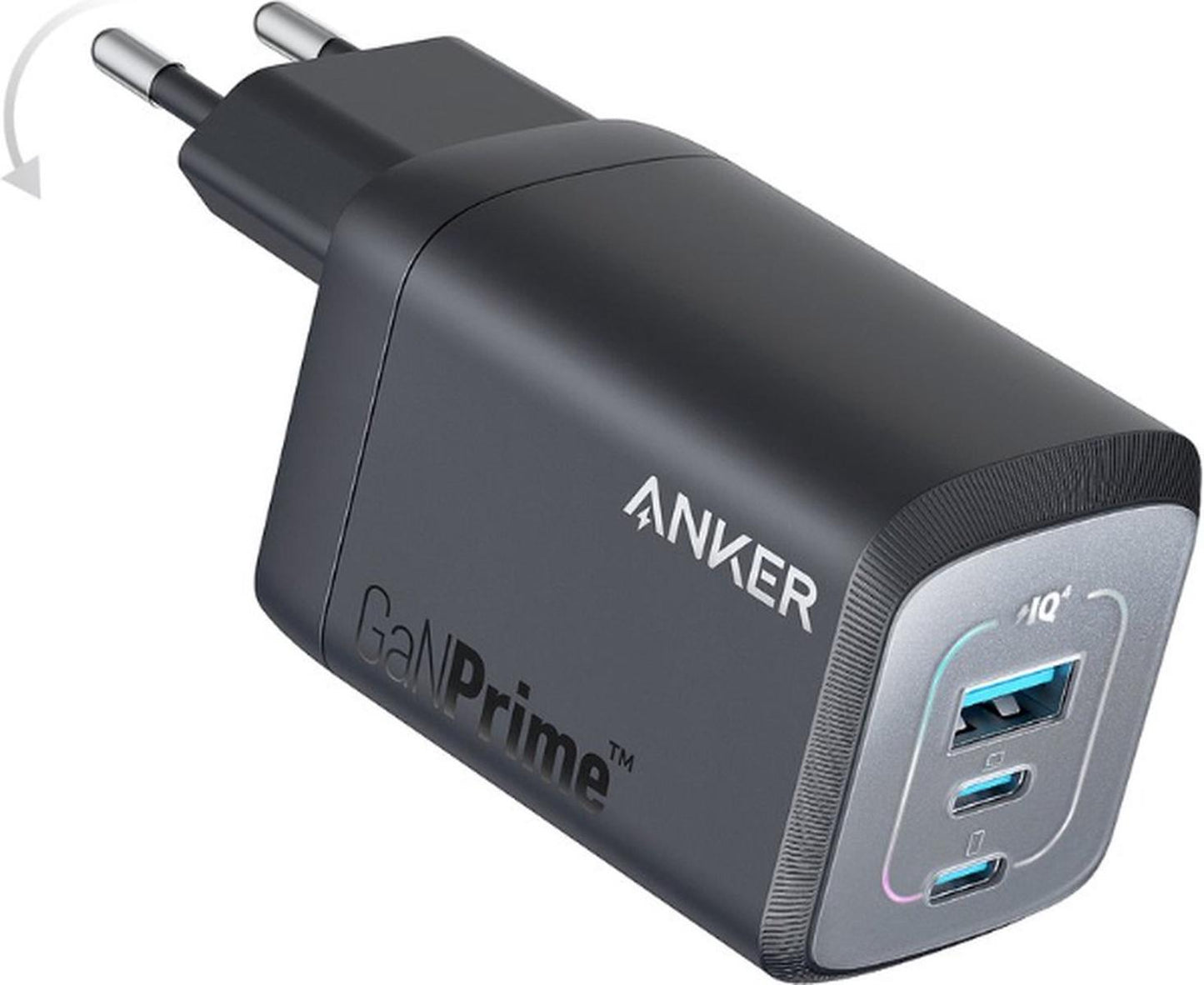 Anker-USB C-oplader-737 oplader GaNPrime 100W-PPS 3-poorts super snel compact-voeding voor MacBook Pro/Air, iPad Pro, Galaxy S22/S21, Dell XPS 13, Note 20/10+, iPhone 15/Pro, Pixel en meer