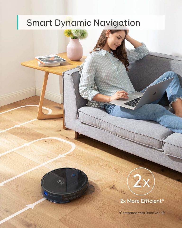 Eufy RoboVac G10 Hybrid Zwart