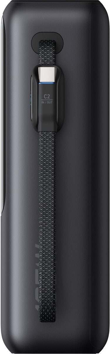 Anker PowerCore 25K Powerbank 25.000mAh - 165W - 3x 100W USB-C Poorten - Zwart + Anker Nano reisadapter, USB-stekker 5-poorts stroomadapter met 1 AC, 2 USB-A en 2 USB-C poorten - Zwart