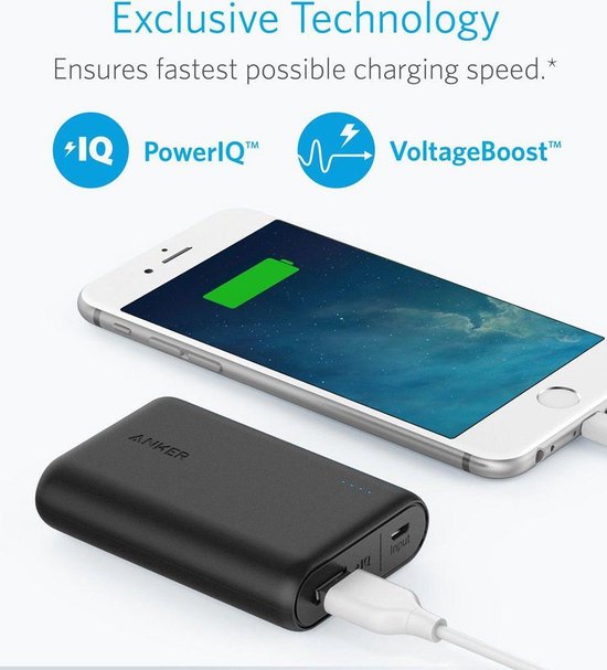 Anker Powerbank PowerCore 10000 mAh Zwart