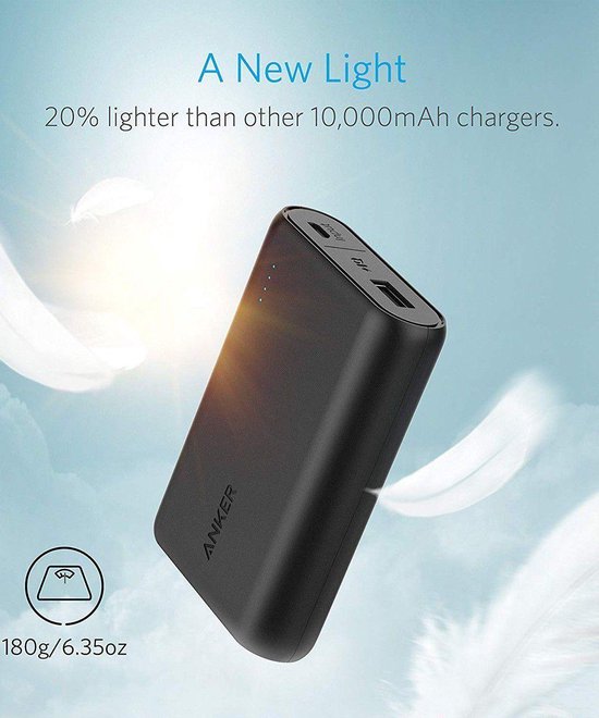 Anker Powerbank PowerCore 10000 mAh Zwart