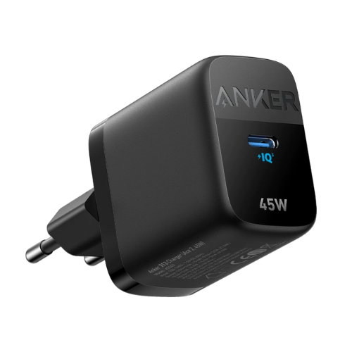 Anker 313 -USB-C Sneloplader (Ace 2, 45W) - Fast Charger for Samsung Galaxy and iPhone (Cable Not Included)