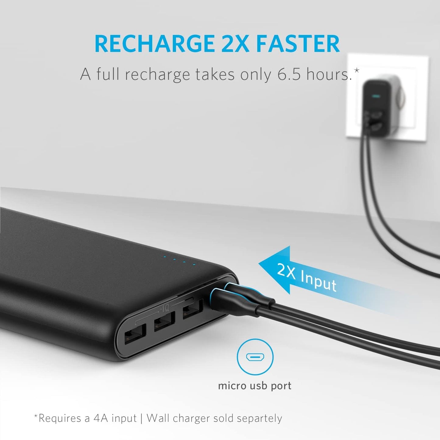 Anker Powerbank PowerCore 26800 mAh Zwart