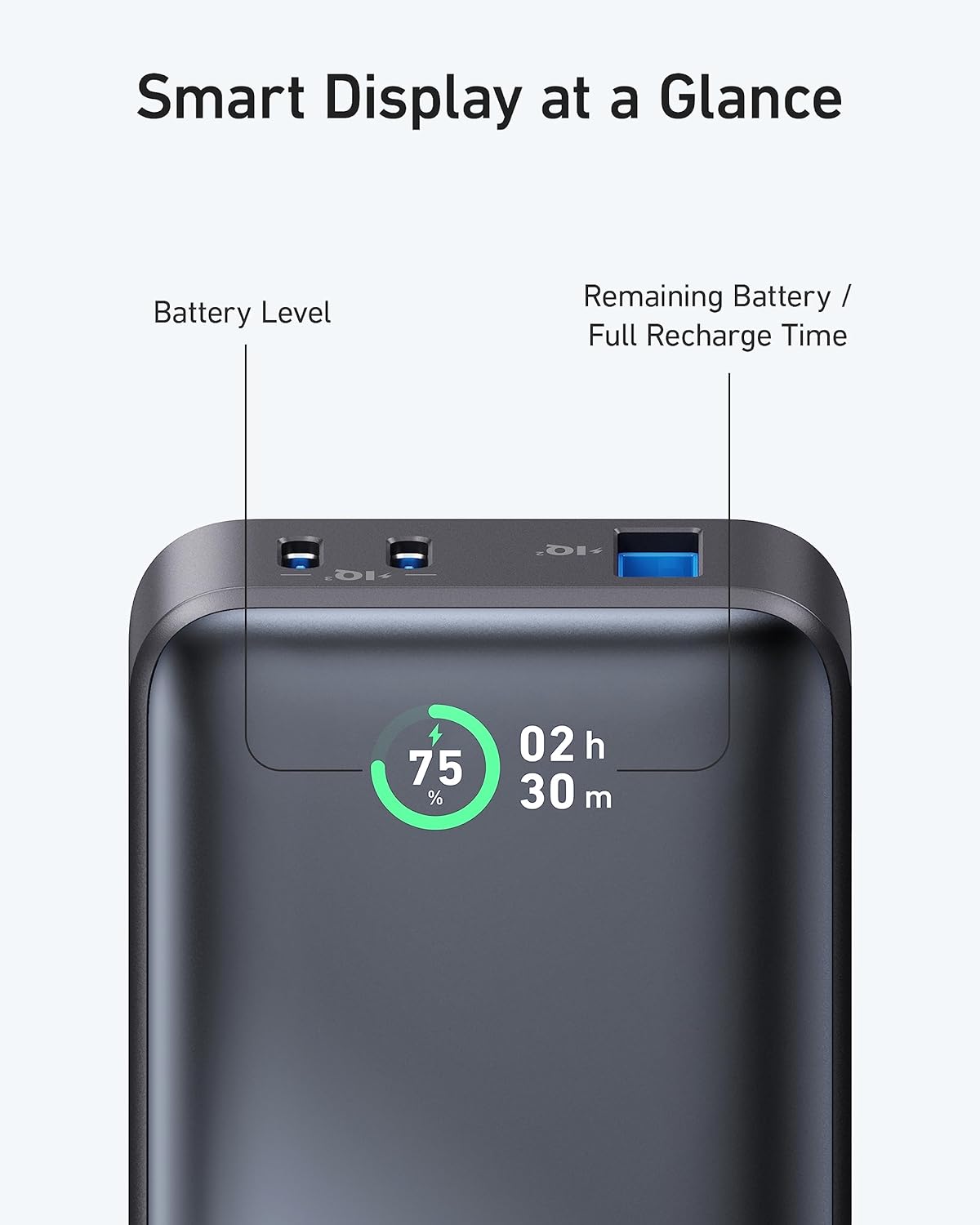 Anker -Powerbank 533 (PowerCore 30 W) met maximaal PD-uitgangsvermogen van 30 W-draagbare Power IQ 3.0-oplader, batterijpakket van 10.000 mAh