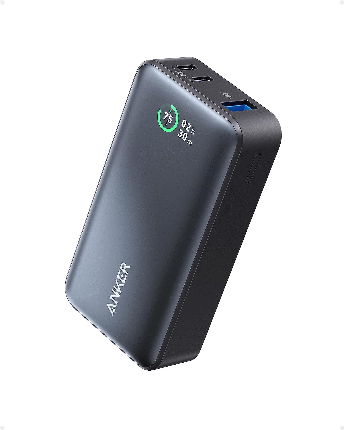 Anker -Powerbank 533 (PowerCore 30 W) met maximaal PD-uitgangsvermogen van 30 W-draagbare Power IQ 3.0-oplader, batterijpakket van 10.000 mAh